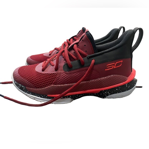 Under Armour Shoes Big Kid Boys Black Red Under Armour Steph Currys